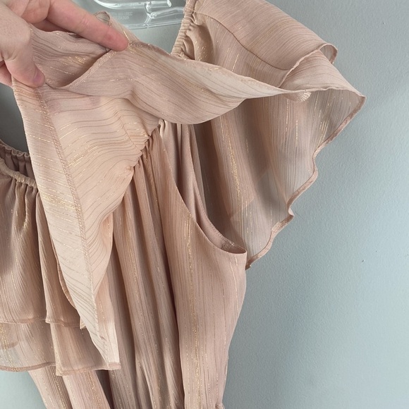 NWT Show Me Your Mumu Rosie Mauve Ruffle Dress Size Large - Picture 14 of 14